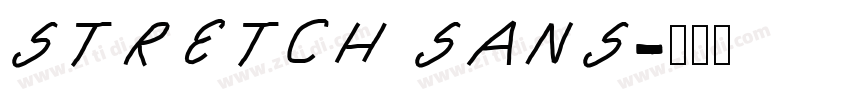 STRETCH SANS字体转换